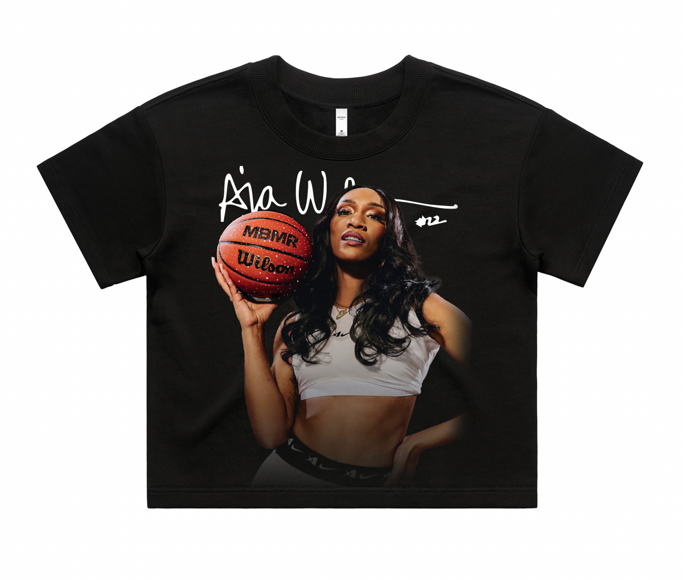 "A'JA" Rhinestone Box Tee